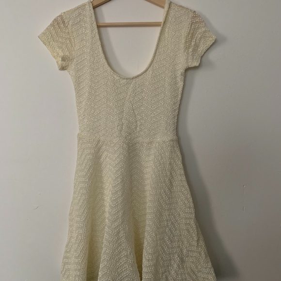 sparkle and fade skater dress Sparkle & Fade Strappy Chiffon Skater Dress - Urban Outfitters White